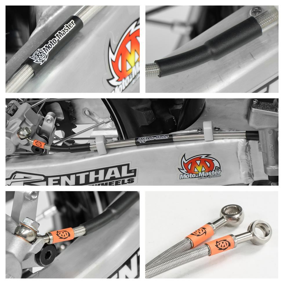 Moto-Master Brake Lines For KTM SX 85 17/14 2004-2021 Stainless Steel 212023