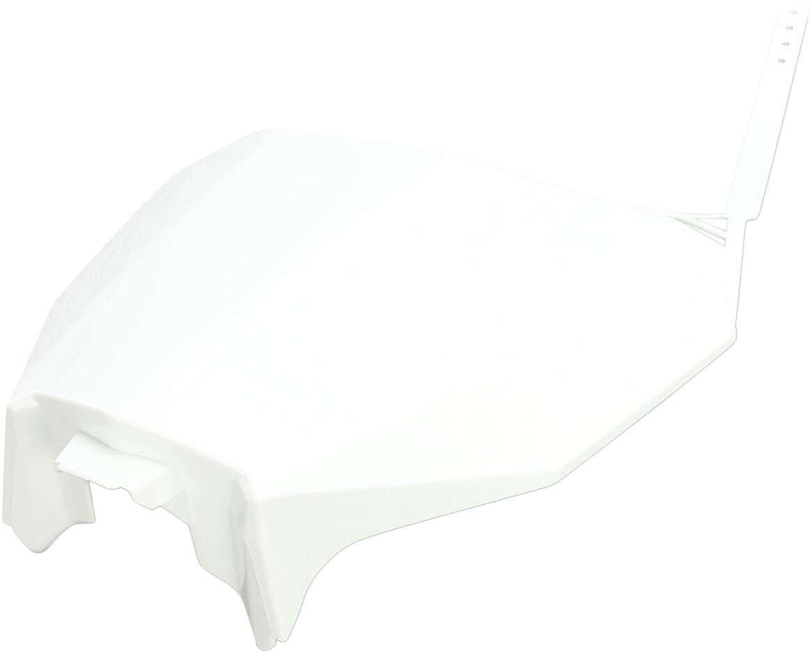 UFO FRONT NUMBER PLATE HONDA CRF450R/RX WHITE HO04686-041