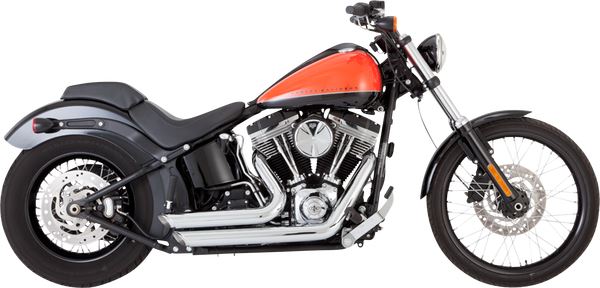 Vance & Hines Shortshots Staggered Exhaust System For HD FLS 1690 12-17 17325