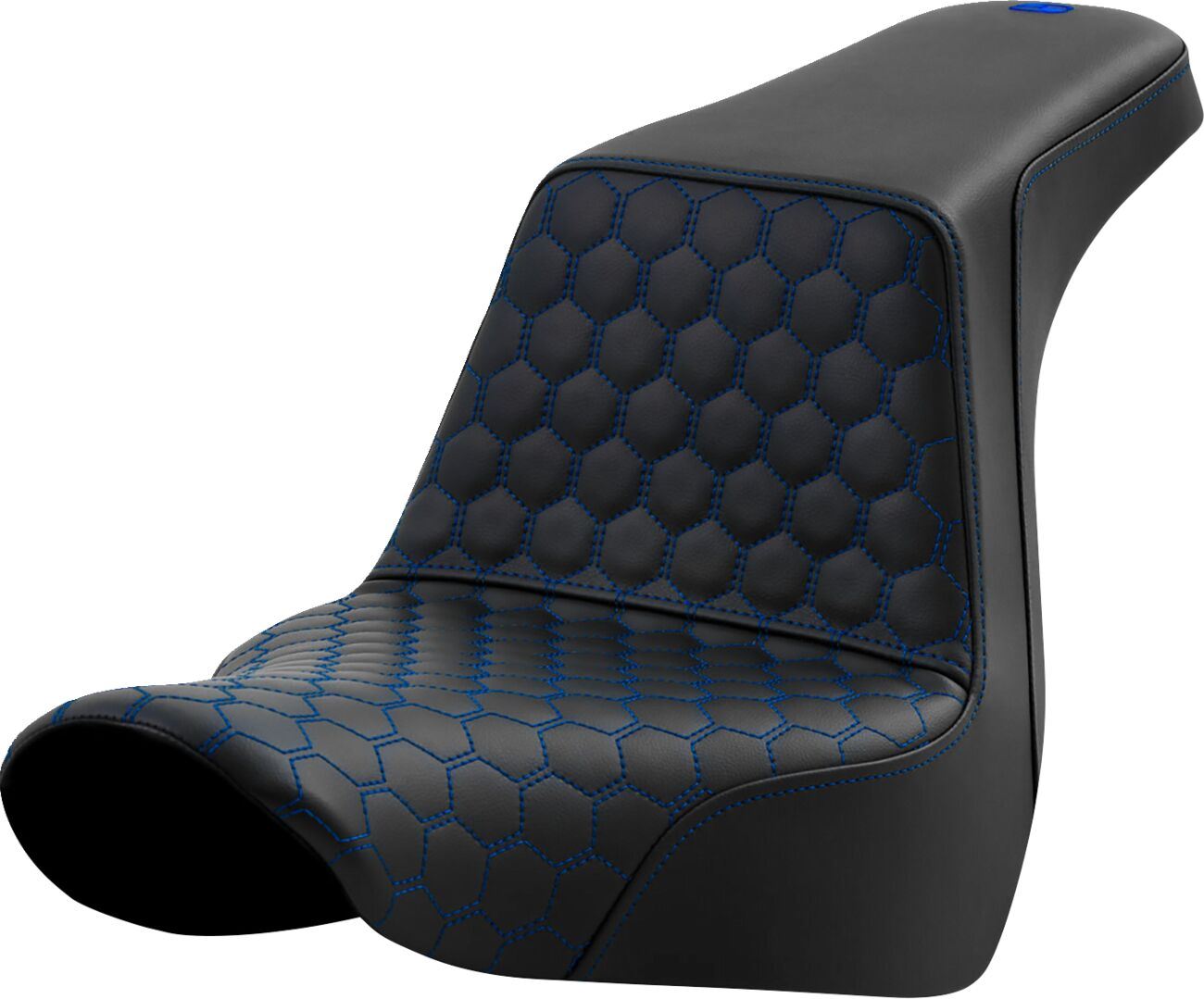 Saddlemen Honeycomb Step-Up Seat Blue For HD FXLRS 1923 18-24 818-29-17701