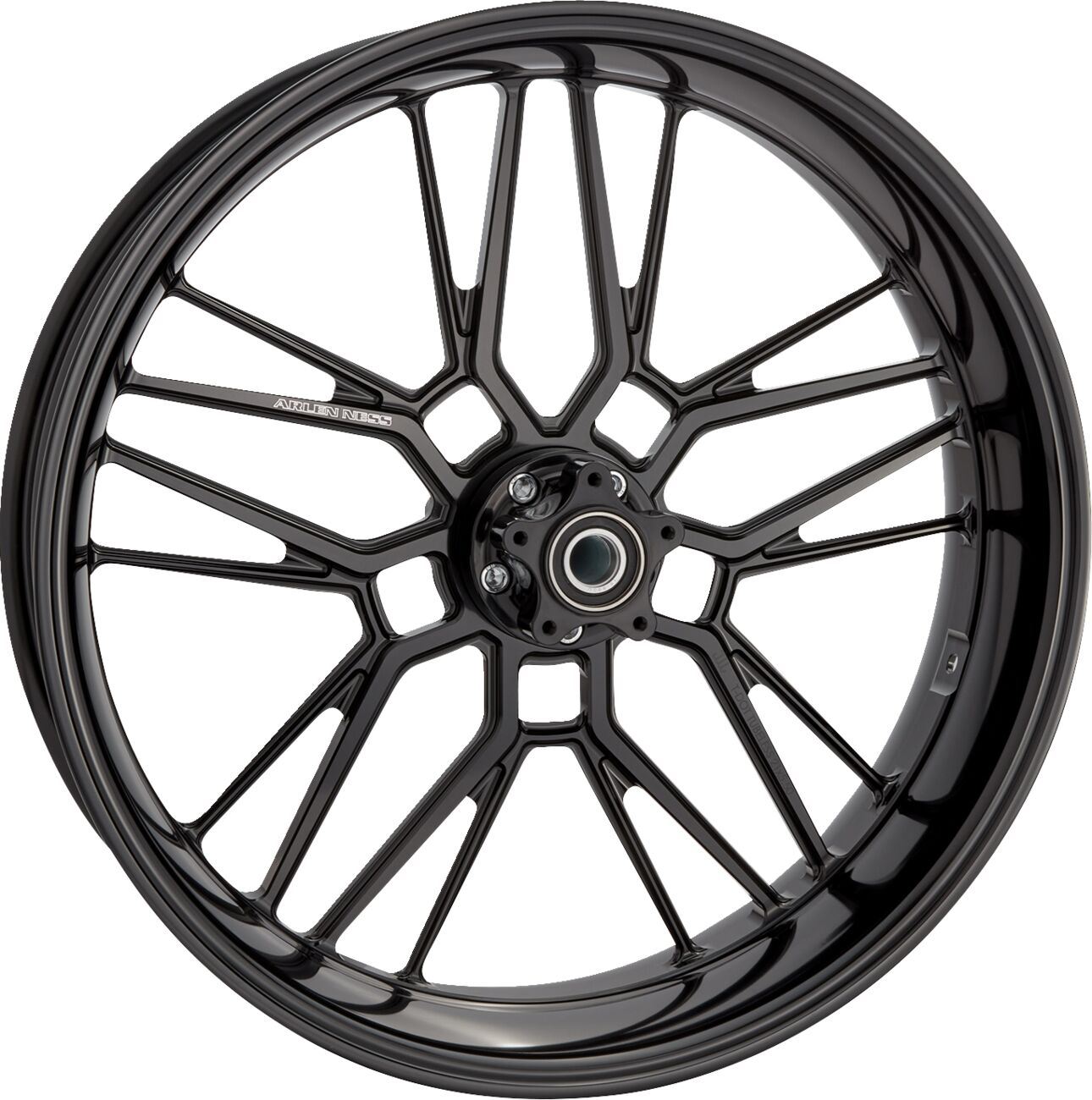 Arlen Ness Split-Spoke Rim 21X5.5 Black Anodized Aluminum 330-006