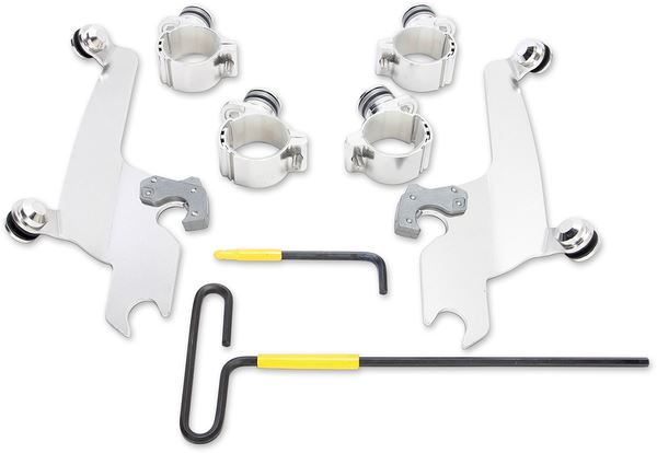 MEMPHIS SHADES Windshield Mounting Kit Silver Complete MEK2020