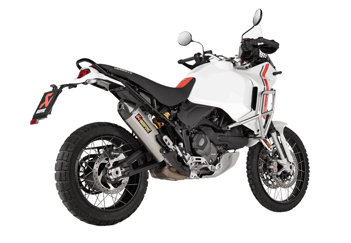 Akrapovic Slip-On Line Muffler TI For Ducati Desert X 950 22-24 S-D9SO19-HJAT