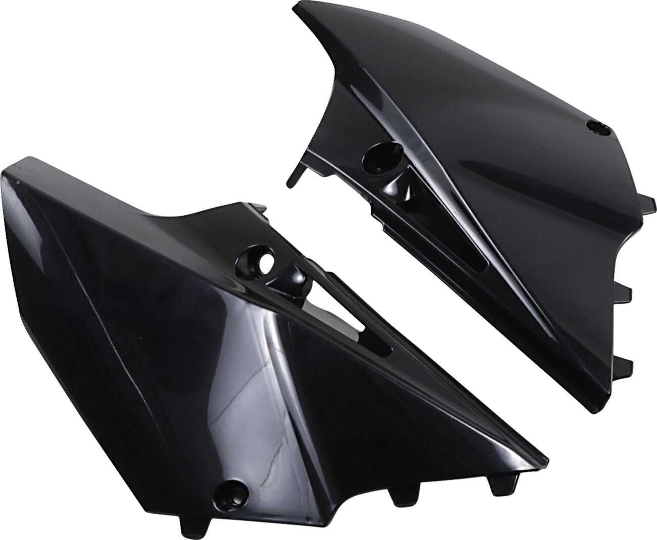 UFO SIDE PANELS YAMAHA YZ125/250 BLACK YA04842-001