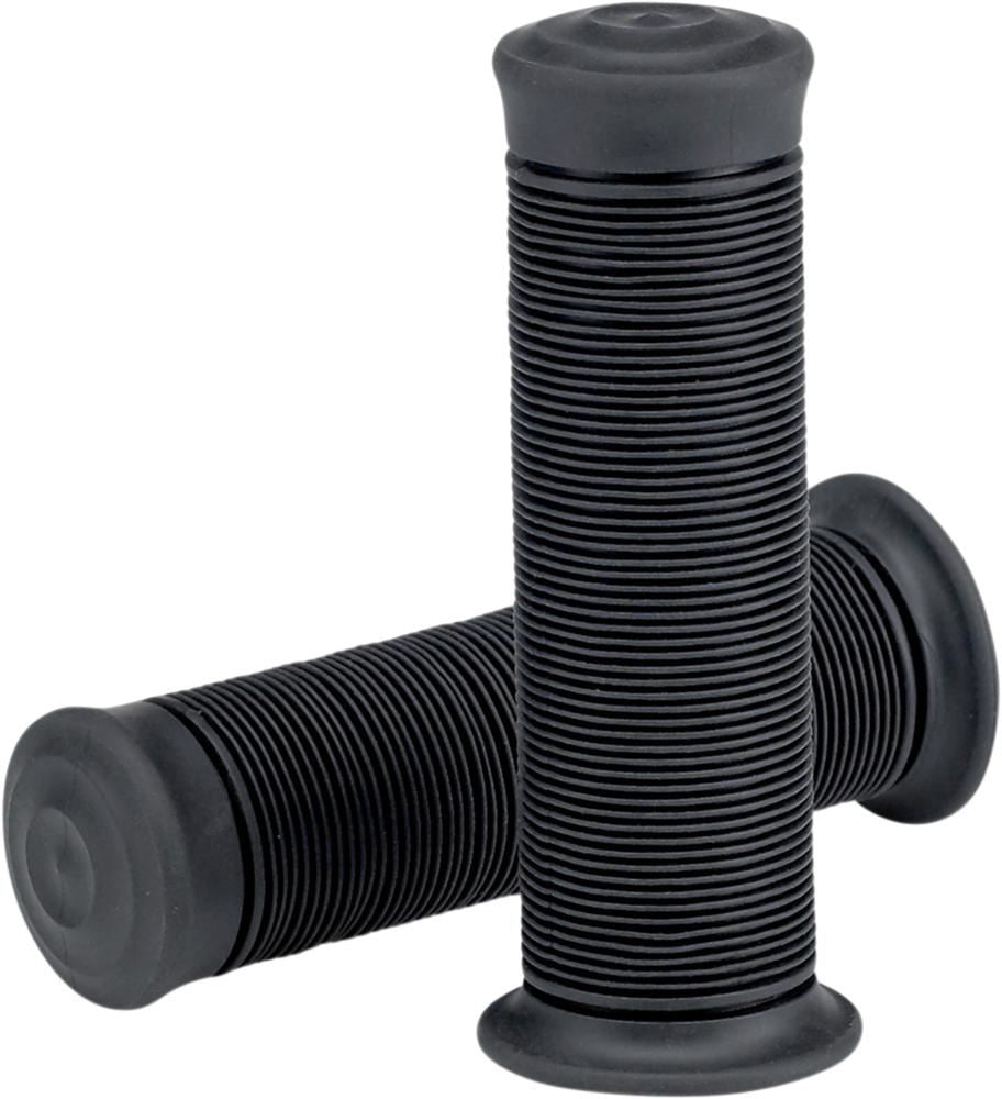 Biltwell Kung Fu 1″ Grips Kraton Rubber Black To Fit Harley V-Twin