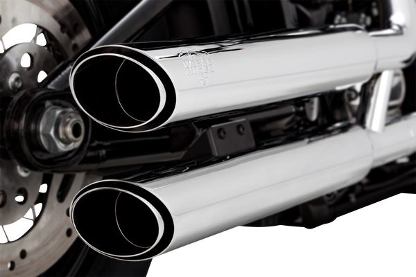 Vance & Hines 3" Twin Slash Slip-On Mufflers Chrome For HD FXLRS 1923 18-24 16376