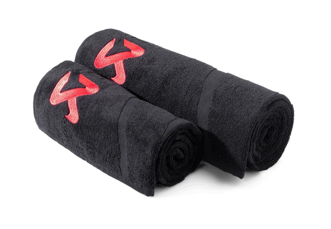 Akrapovic Towel Set Cotton Black Red 802310