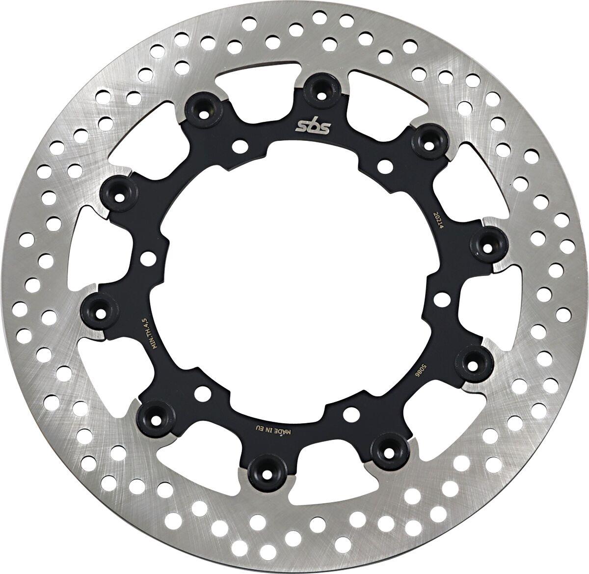 Sbs Brake Rotor For Yamaha SR 400 1993-2017 Black Silver 5086