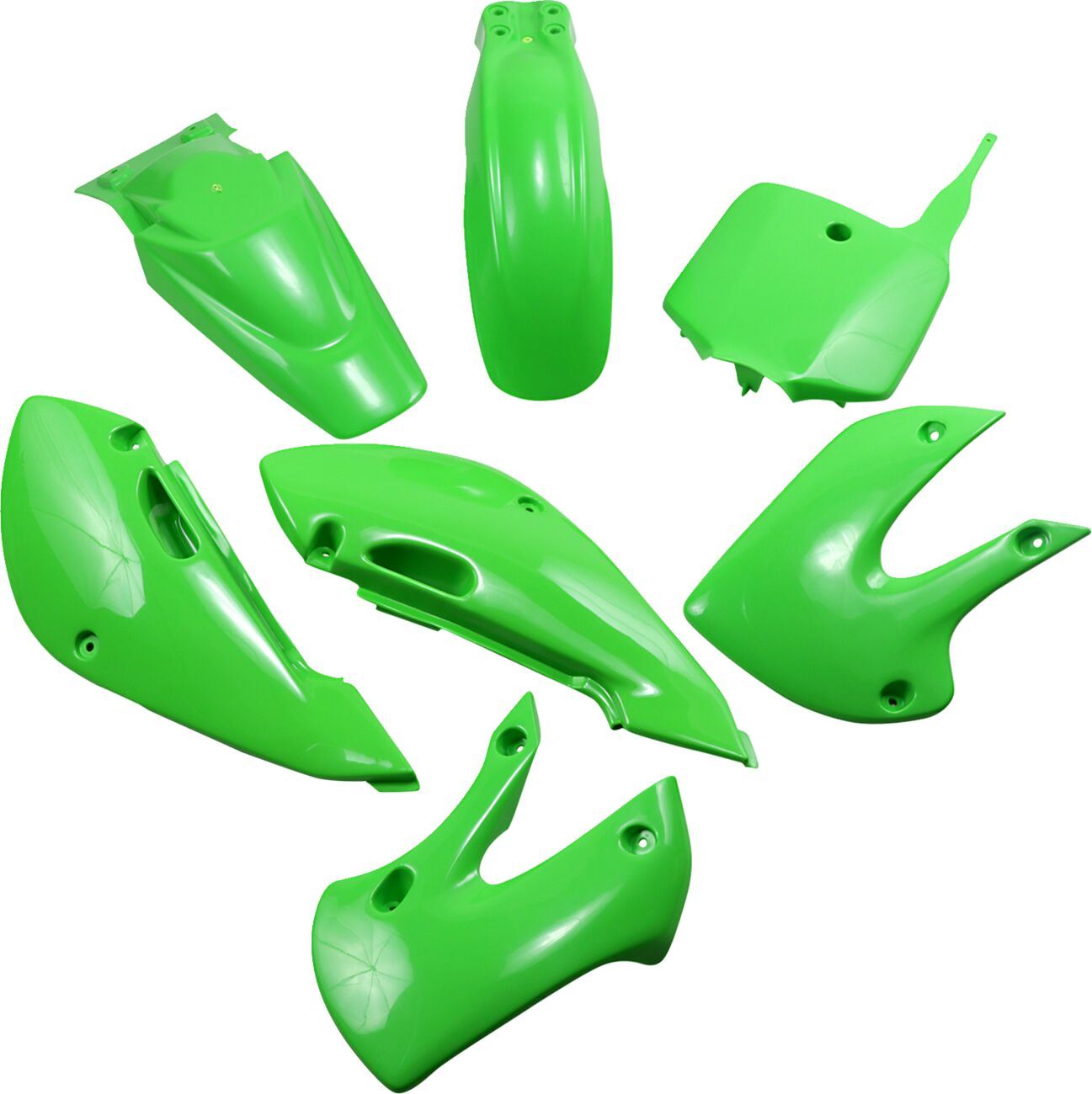 UFO COMPLETE BODY KIT KAWASAKI KLX110 KX-GREEN KA37002026