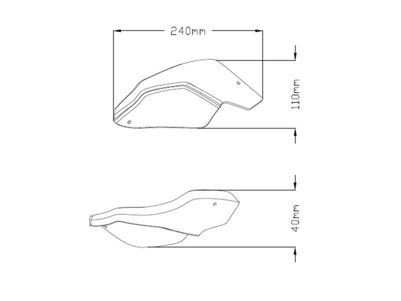 Puig Handguard Extension Dark Smoke 20584N