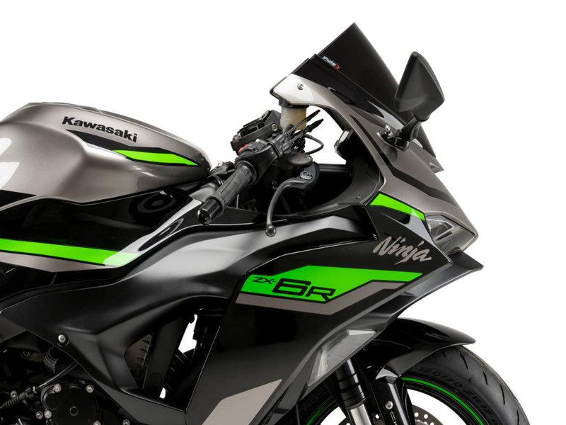 PUIG R-Racer Screen Light Smoke for Kawasaki ZX-6R 636 24-25 21831H