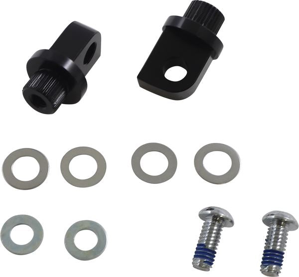 Arlen Ness Splined Peg Mount Black Aluminum For HD FXLRS 1923 22-24 07-990
