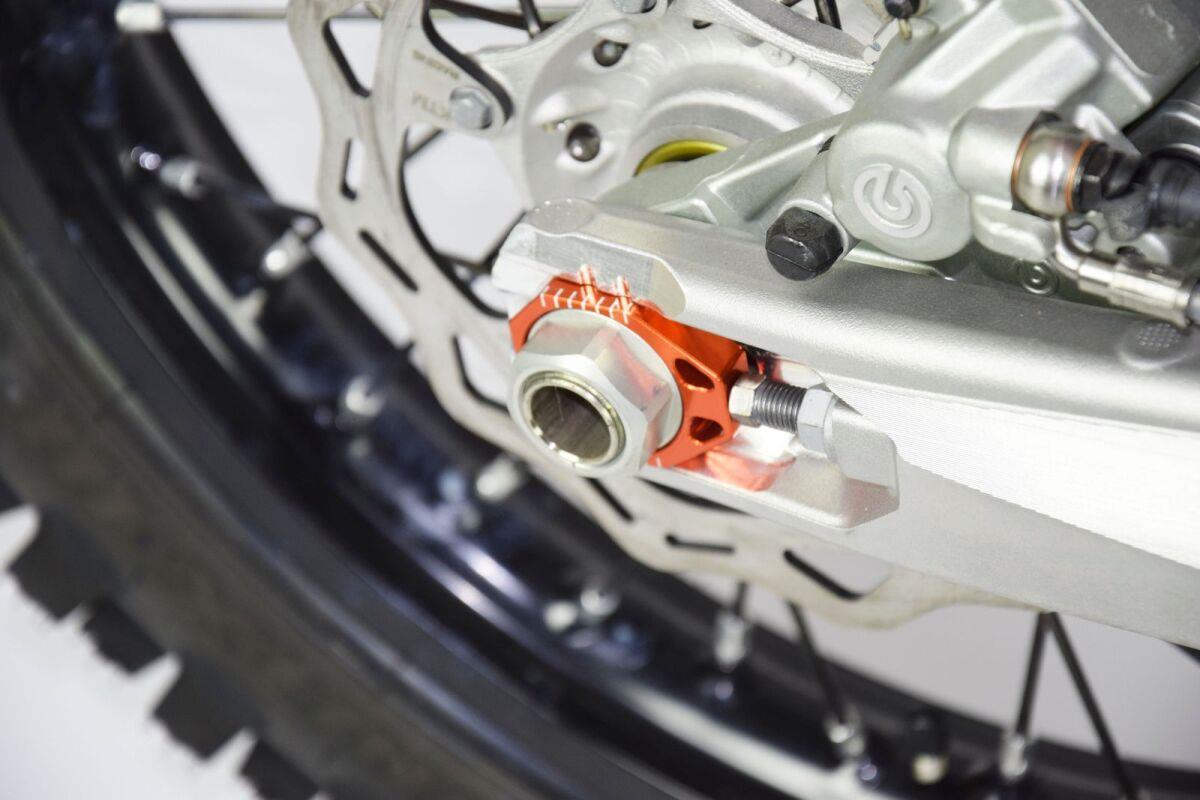 Scar Racing Axle Blocks For KTM SX 125 2013-2023 Anodized Orange AB503