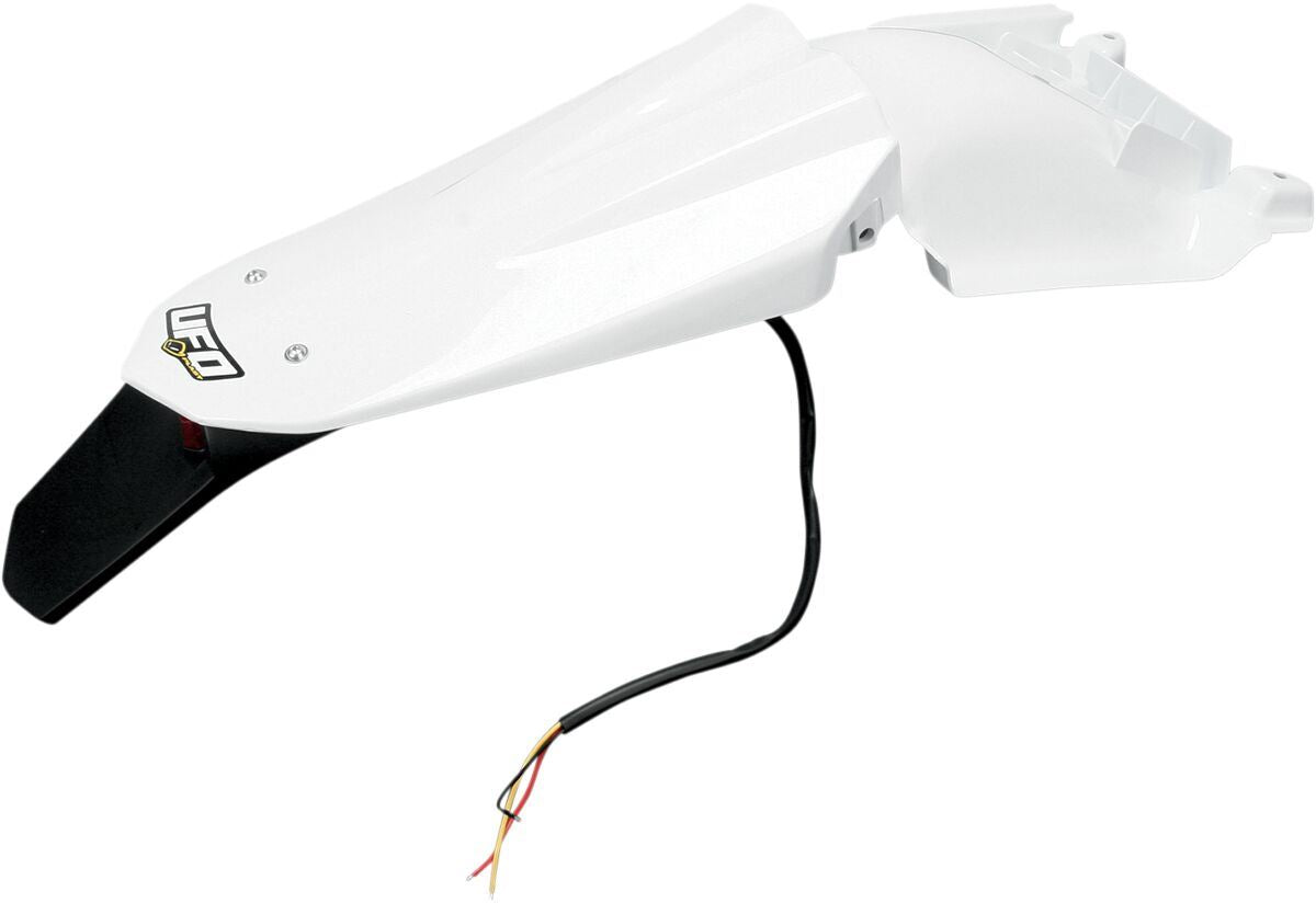 UFO ENDURO REAR FENDER W/ LED-LIGHT HUSQVARNA TE/TC WHITE HU03333-041
