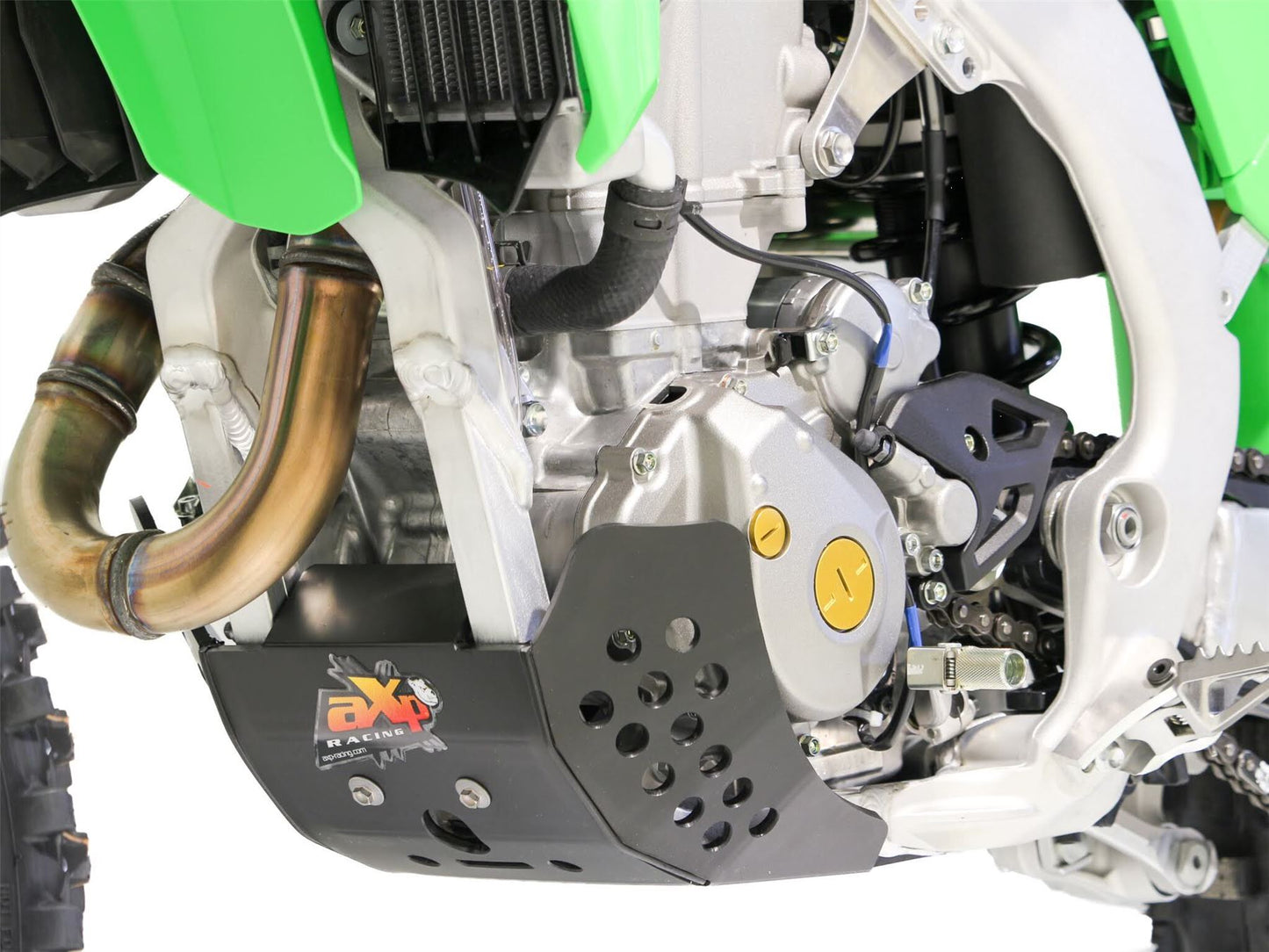 AXP Racing Skid Plate For Kawasaki KX 250 2024-2026 - HDPE 6mm Black AX1742