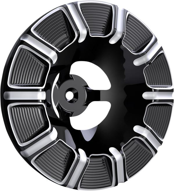 Arlen Ness Velocity Air Cleaner Cover Black Silver 10 Gauge 601-000