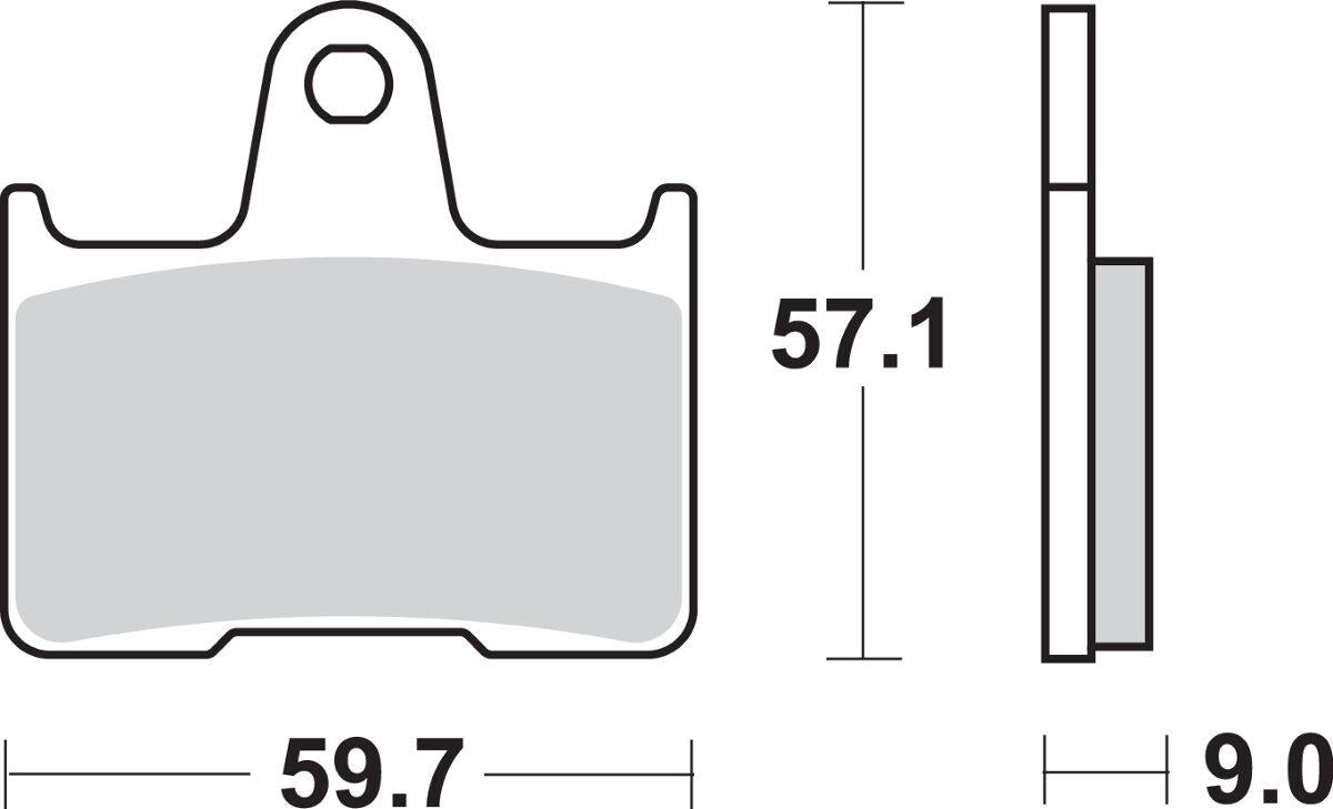 Sbs LS Street Excel Sintered Rear Brake Pads For Suzuki GSX 1400 2001-2007 765LS