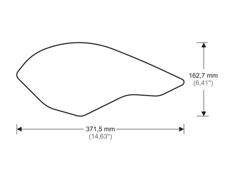 Puig Side Tank Pad Protector Clear 9537P