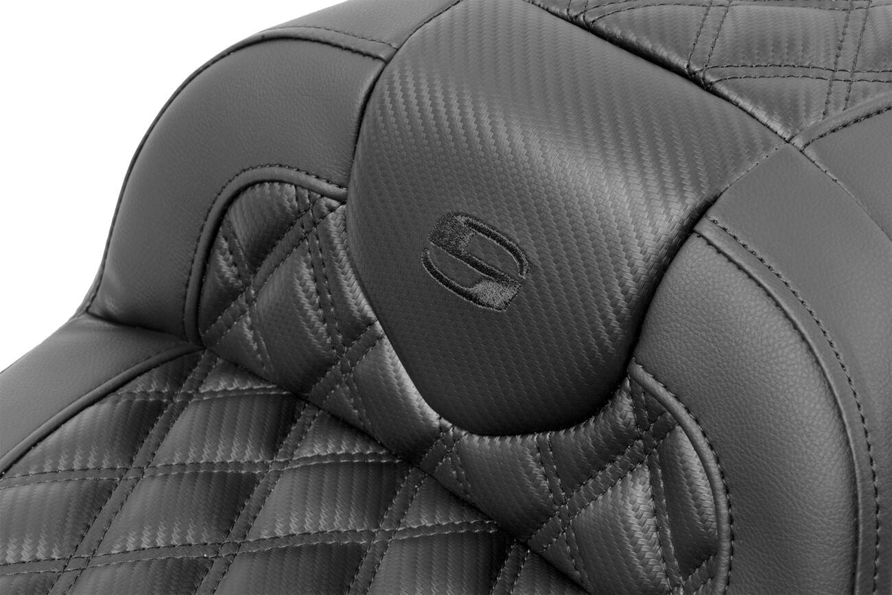 Saddlemen Roadsofa Stitch Seat With Backrest For HD FLTRXSE 1977 23-24 823-07-206B0