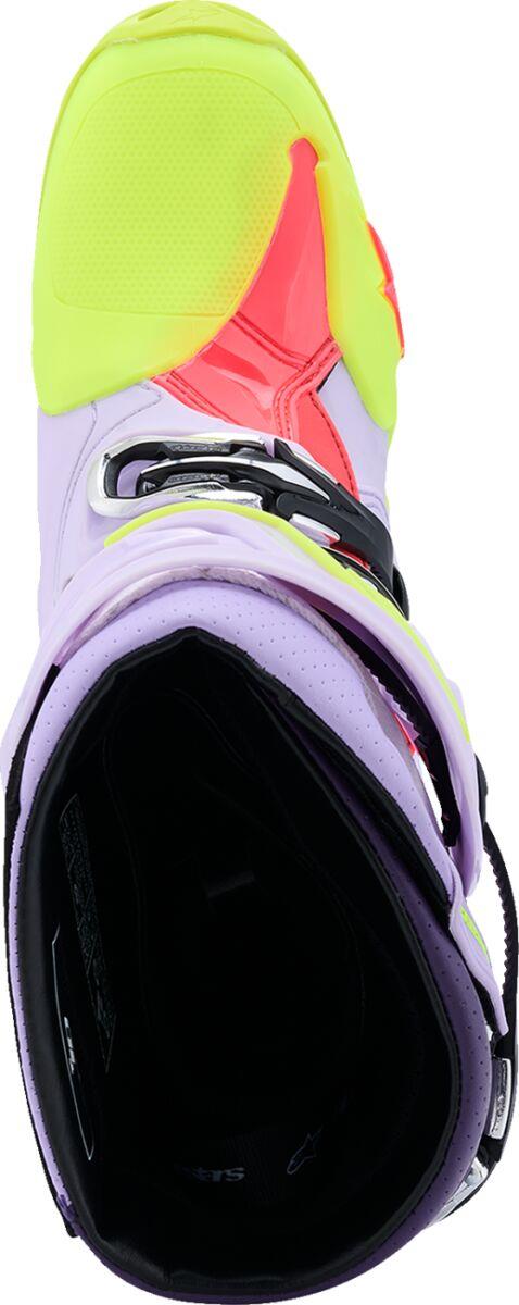 ALPINESTARS Tech 10 Supervented Boots PURPLE/YELL/DIVA PNK 2025 Model