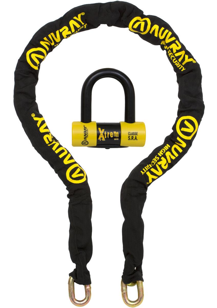 Auvray Xtrem Chain High Security Lock 13.5mm Ø 170cm Length Nylon CAXTR170AUV
