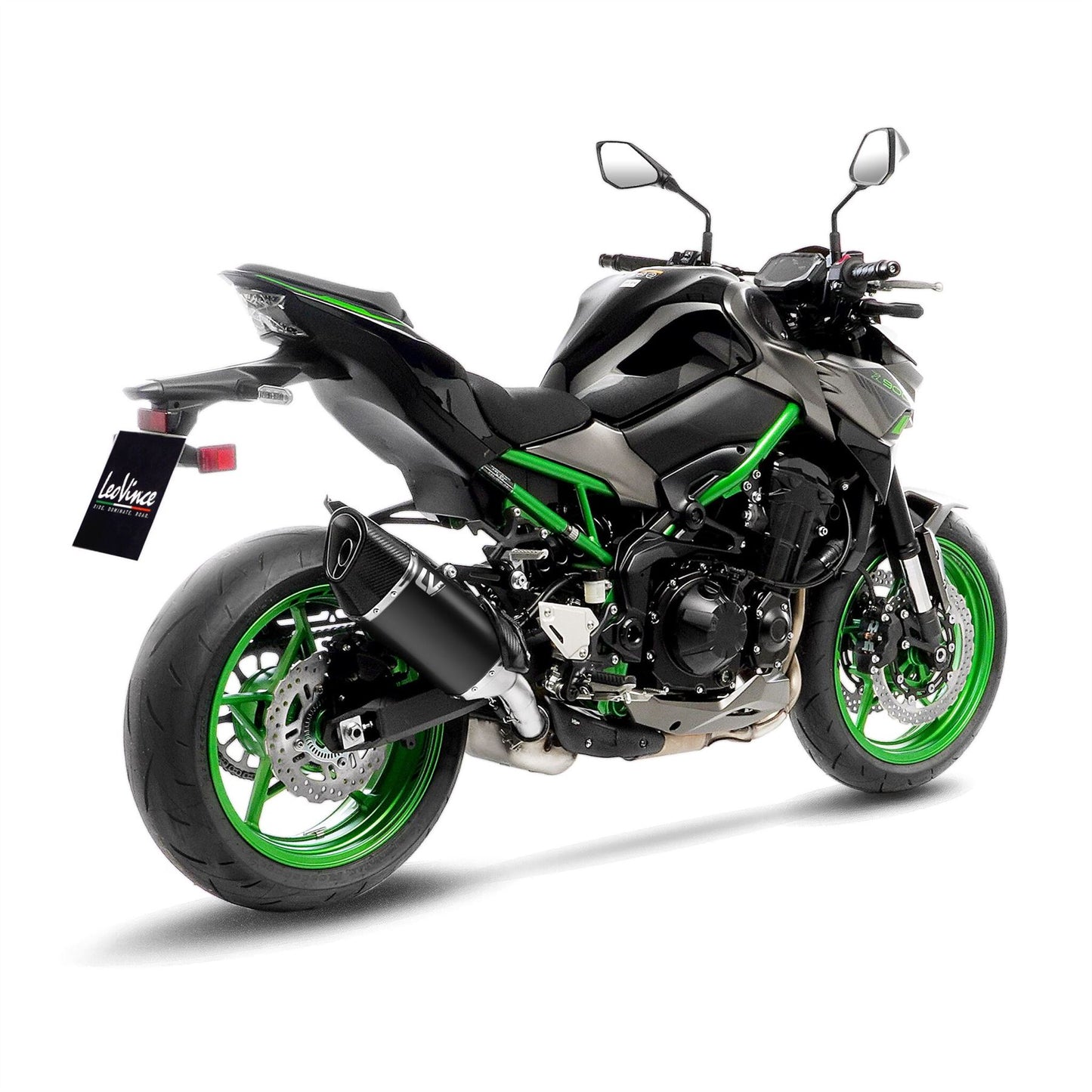 Leovince Muffler Lv-14 R For Kawasaki Z 900 20-24 Black Stainless Steel 15603b