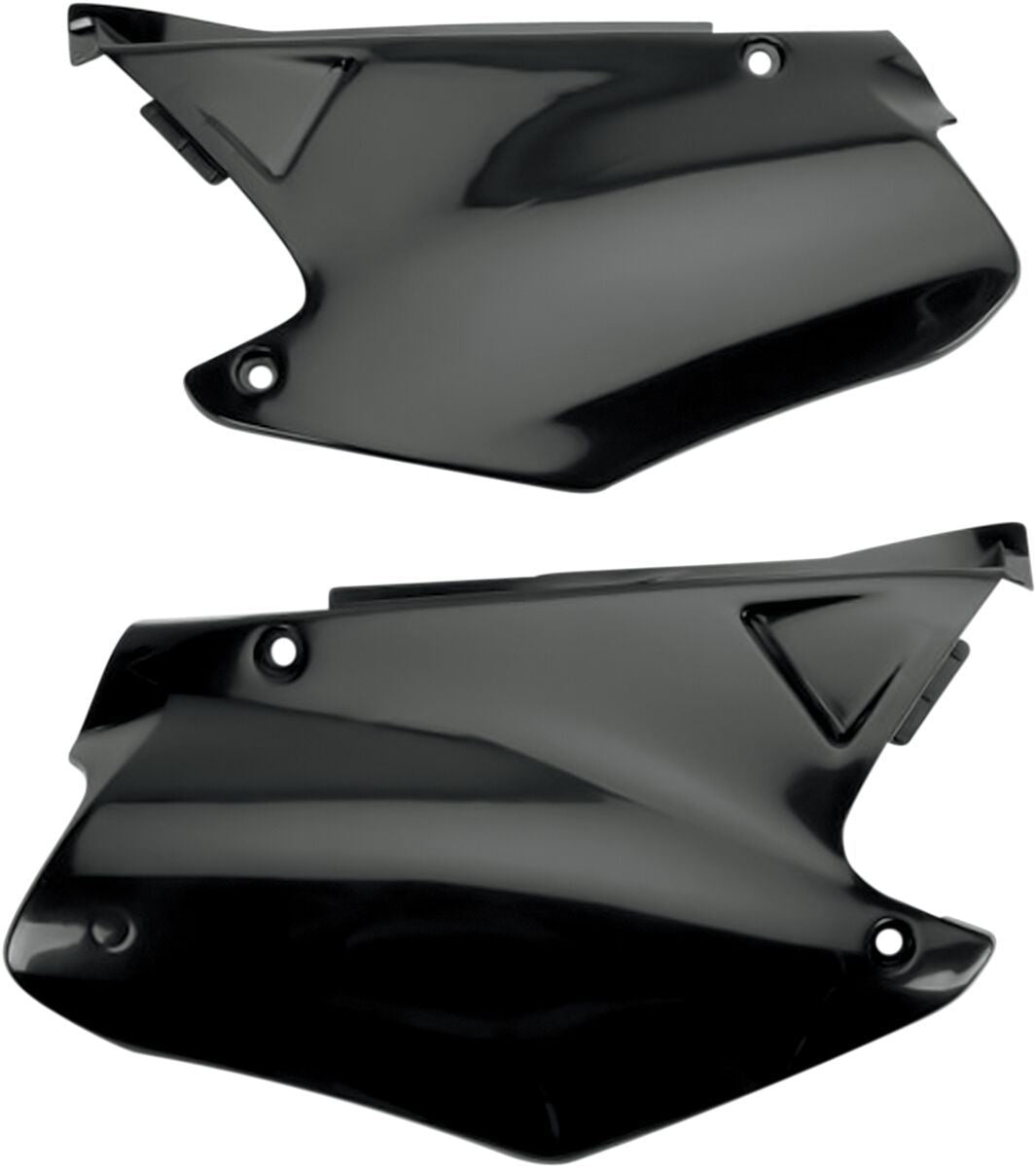 UFO SIDE PANELS HONDA CR125/250 BLACK HO03665-001