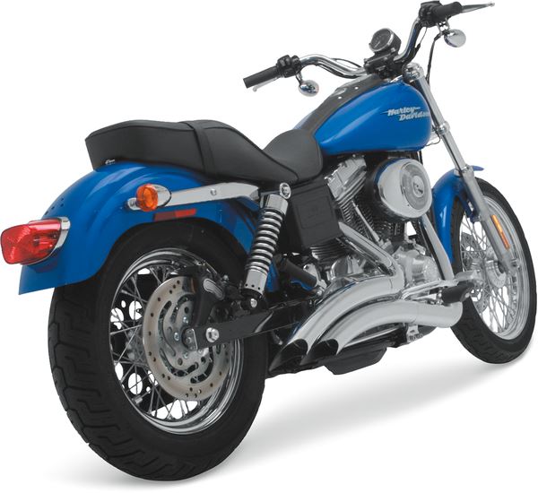 Vance & Hines 2-into-2 Big Radius Exhaust System Chrome For Harley Davidson FXDXI 1450 91-05