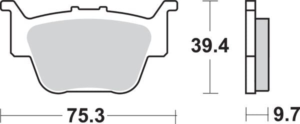 Sbs SI Offroad Sintered Brake Pads For Honda TRX 680 FA 2003-2015 Set of 2 813SI
