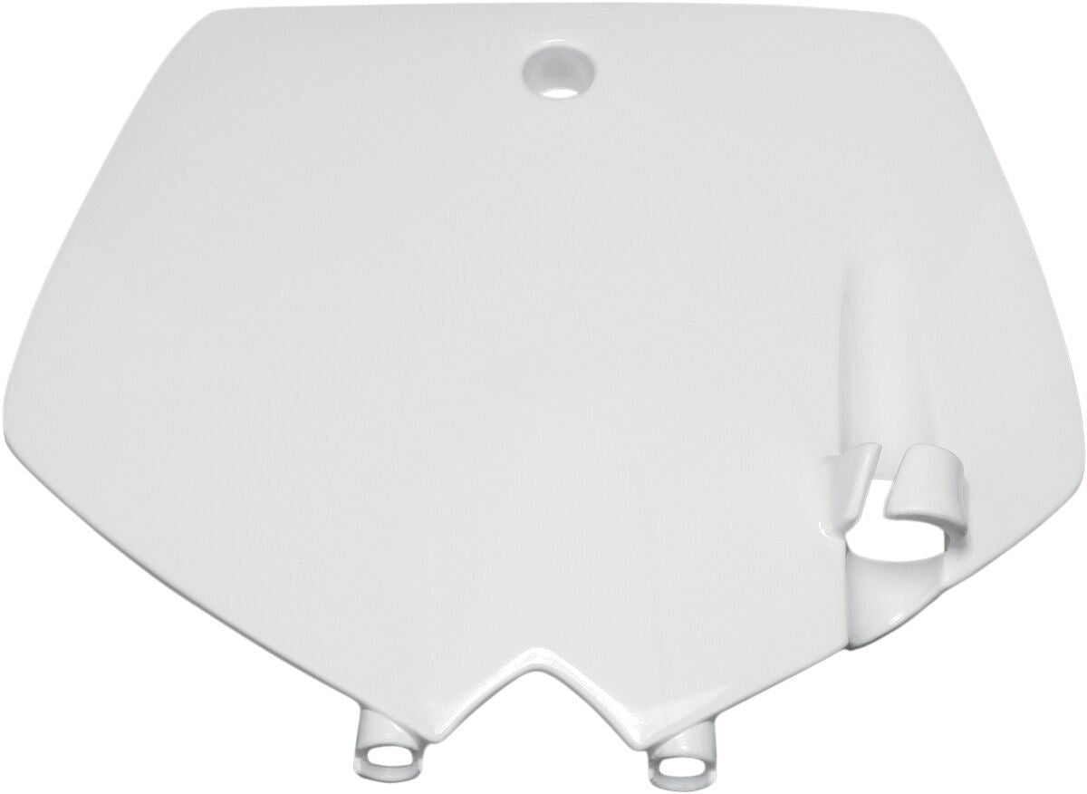 UFO FRONT NUMBER PLATE KTM 65SX WHITE KT03071047