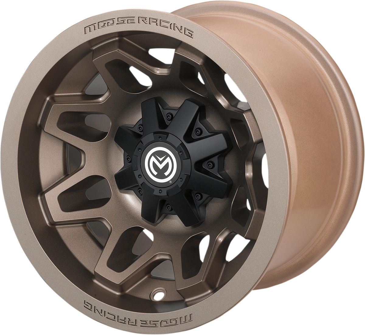 Moose Utility 416X Bronze 12x7 4/110 4+3 Aluminum Quad UTV Wheel