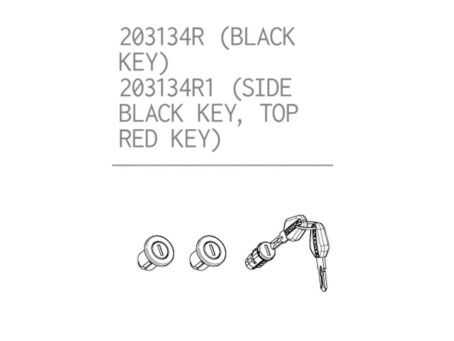 SHAD Premium Lock And Black Key System Triple 203134R