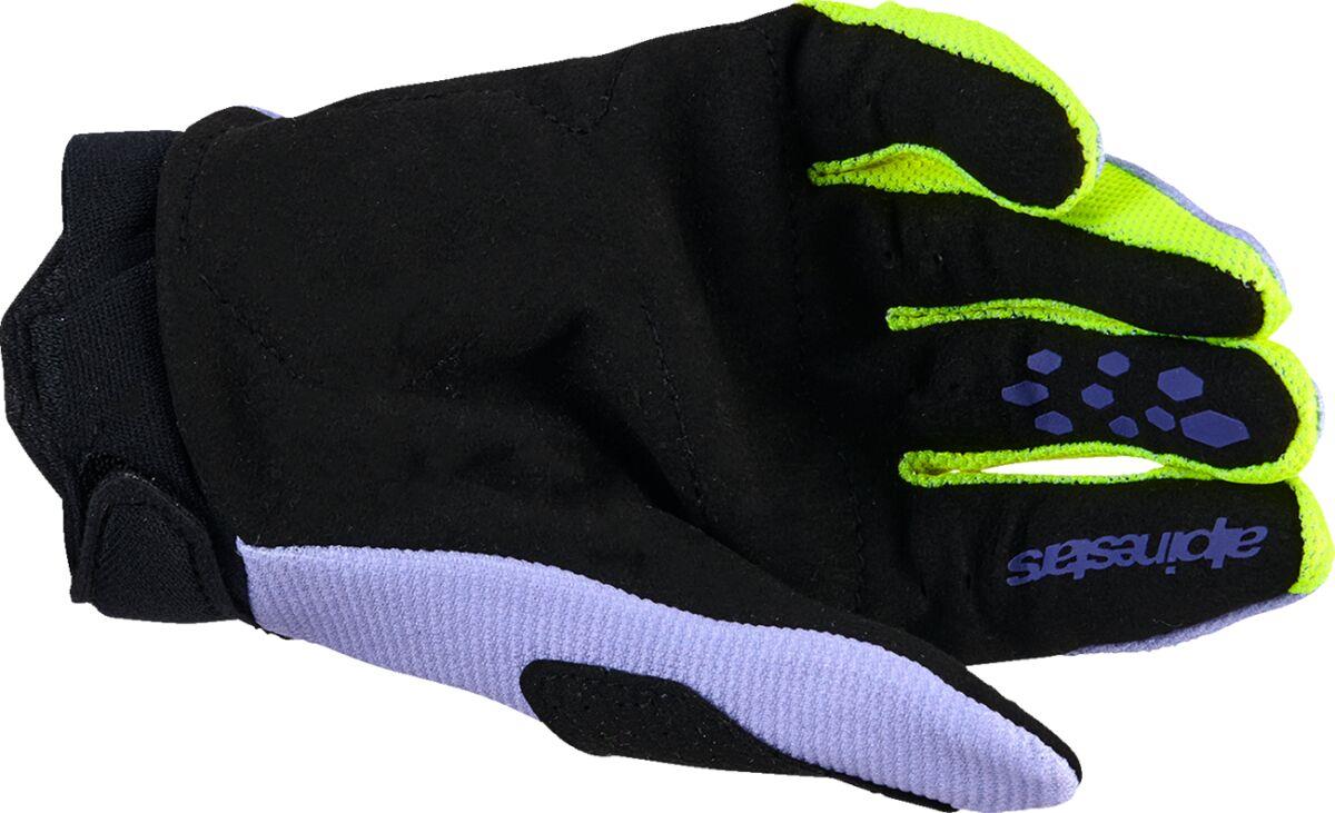 ALPINESTARS Youth Full Bore V2 Gloves PURPLE/YELLOW 2025 Model