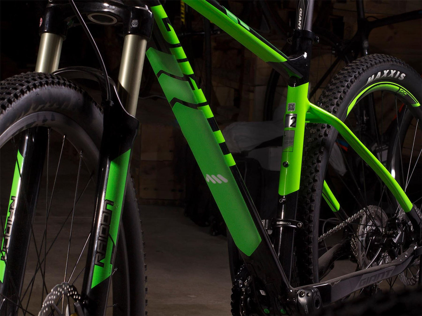 ALL MOUNTAIN STYLE Frame Guard Extra Protection GRN/WHITE AMSFG2GRWH