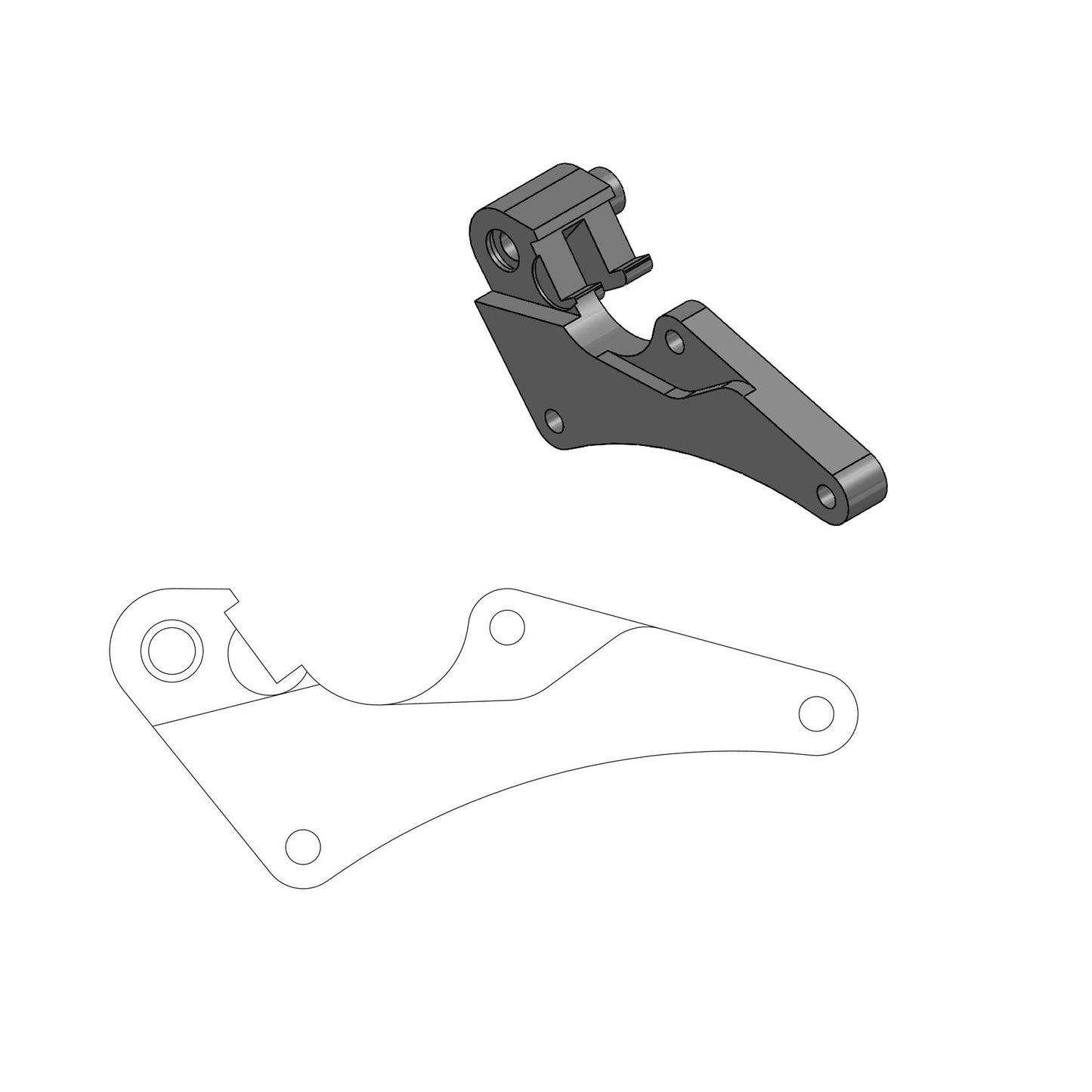 Moto-Master Supermoto Street Rotor Adapter Bracket For Honda XR 650 91-07 211009