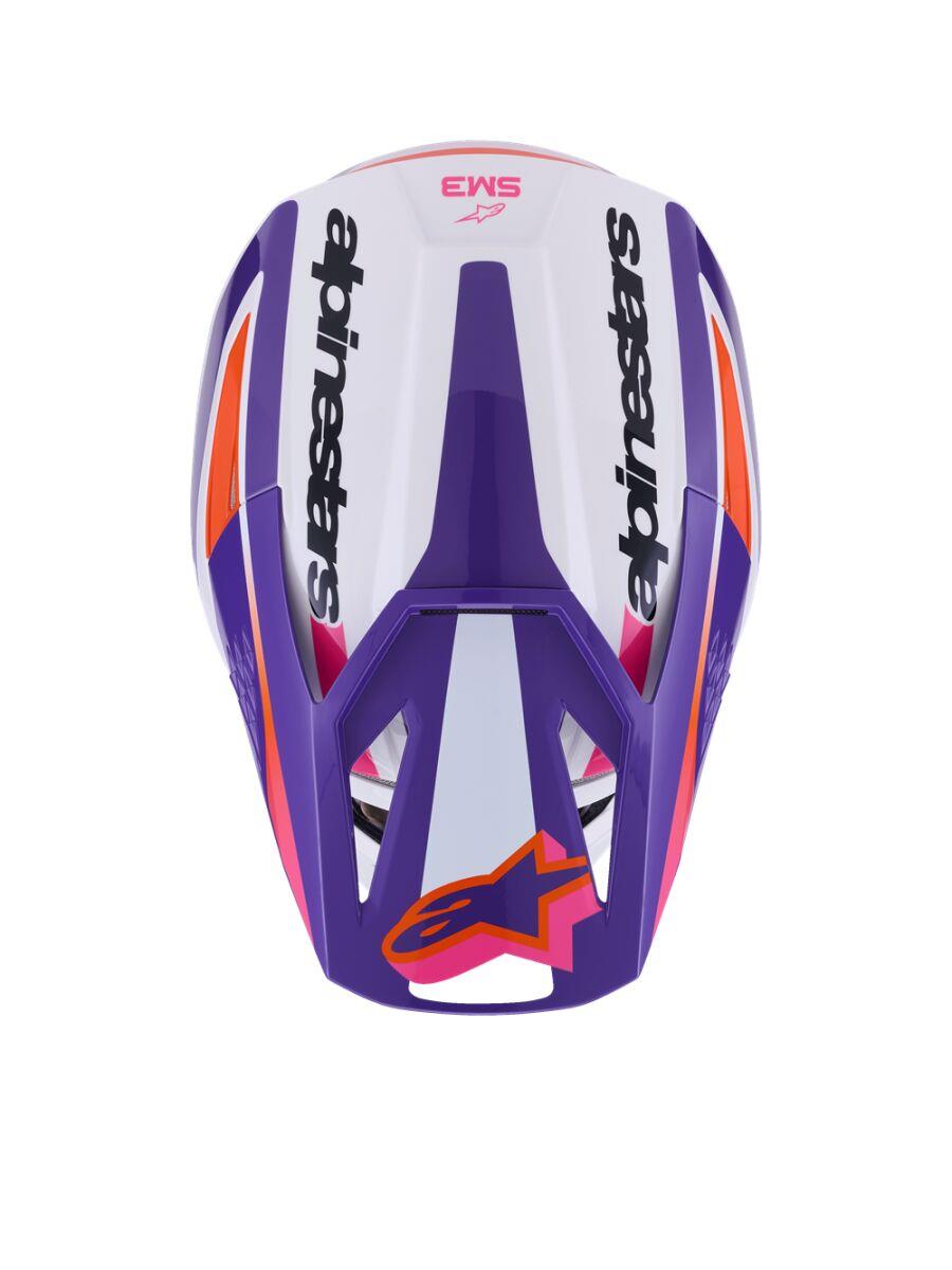 ALPINESTARS SM3 Heat Helmet WHT/PU/PINK 2025 Model
