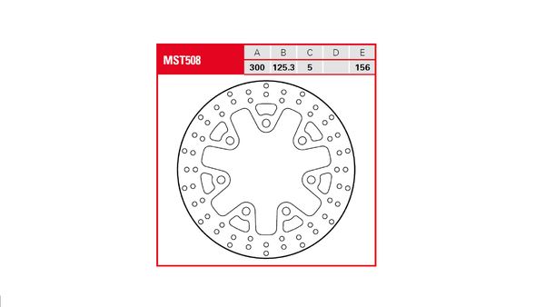 Trw Brake Rotor Fixed Round For Harley Davidson FLHRXS 1868 2007-2024 MST508