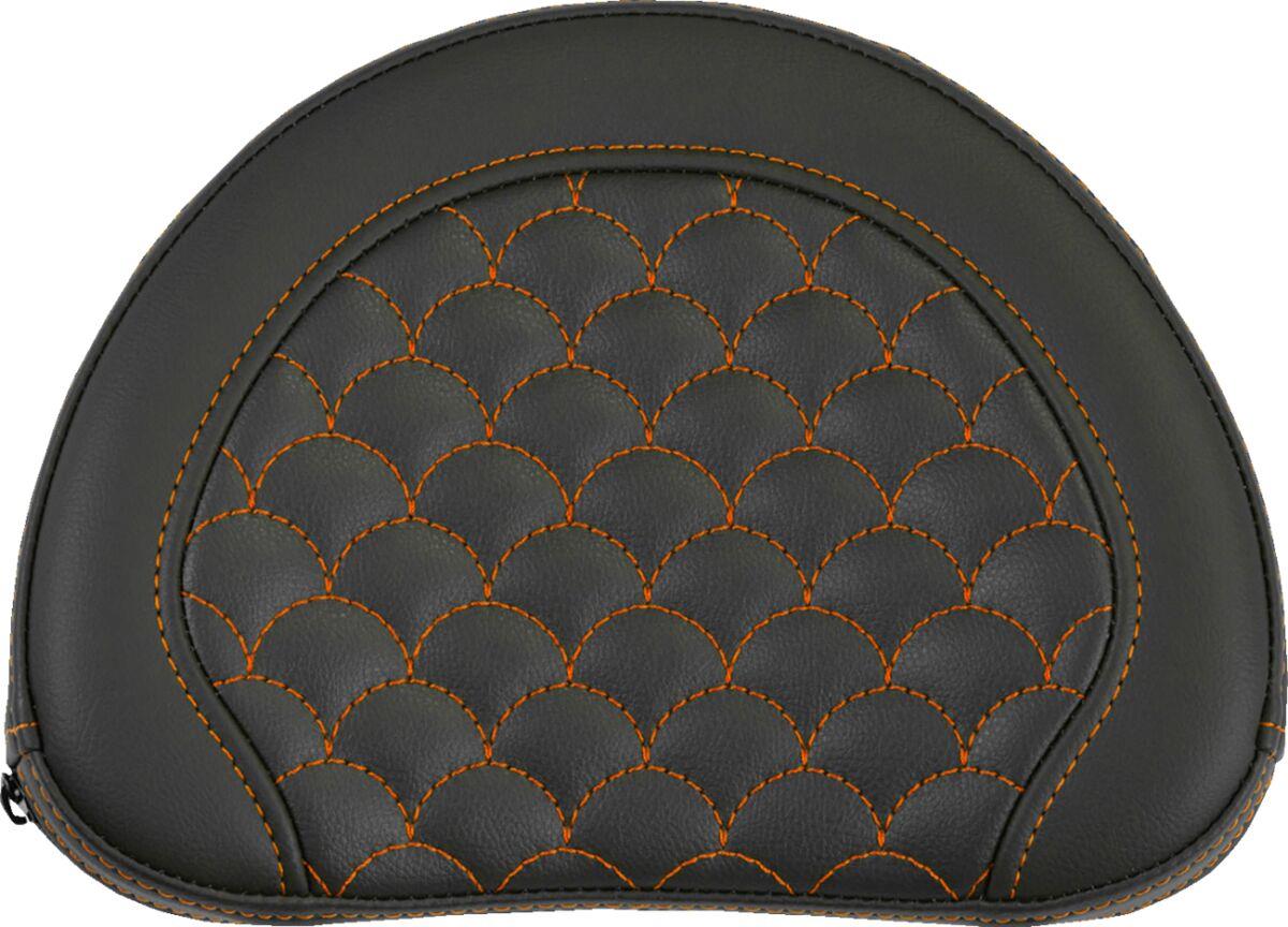 Saddlemen Contoured Sissy Bar Pad Black Orange Saddlehyde 051319003