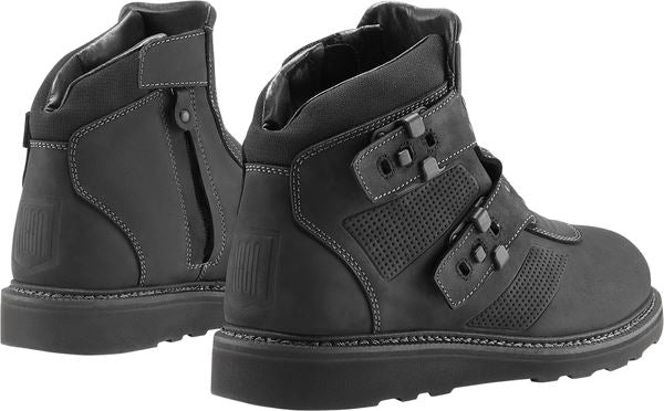 ICON El Bajo2 Motorcycle Boots Black 2023 Model