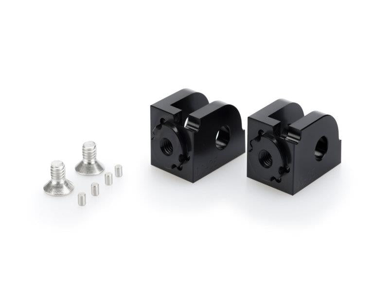 Puig Adjustable Footpeg Adaptors Black 7615F