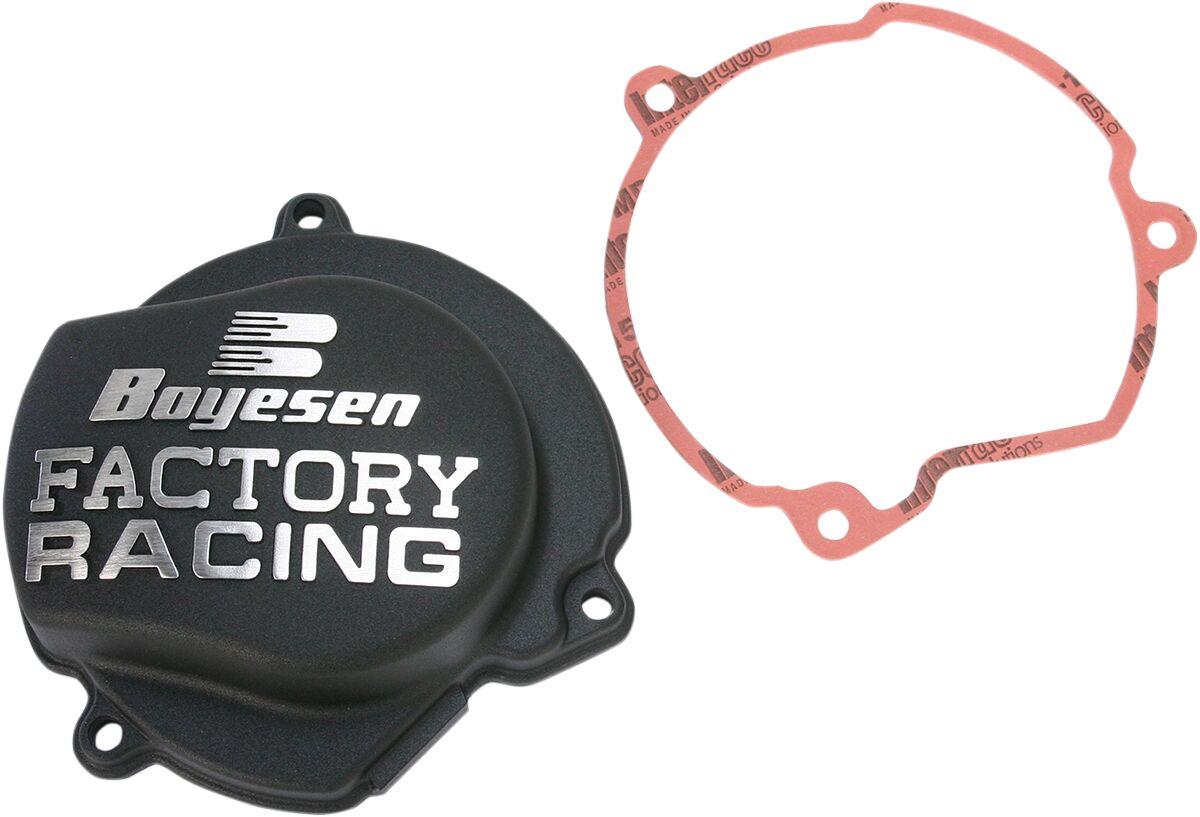 Boyesen Factory Ignition Cover For KTM SX 65 2009-2023 Black Chrome SC-40AB