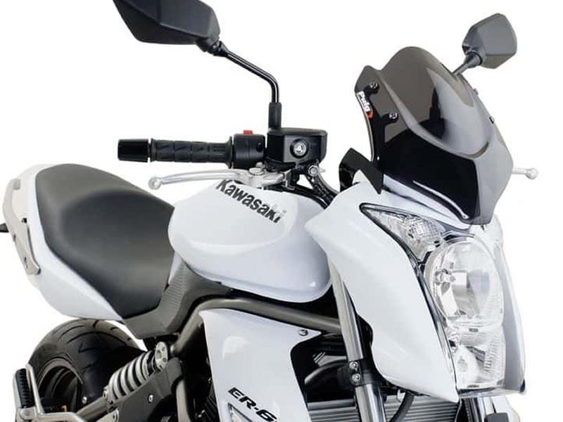 PUIG New Generation Sport Screen Black for Kawasaki ER6-N 09-11 4950N