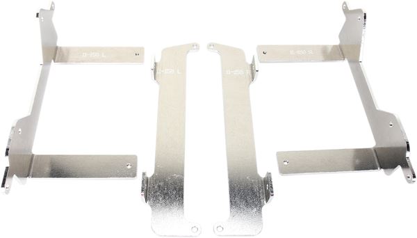 Moose Offroad Radiatior Braces For Yamaha YZ 250 F 2014-2018 Silver 11-158