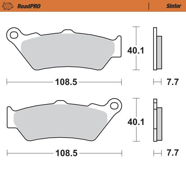 Moto-Master RoadPRO Sinder Brake Pad Rear For BMW R 1250 GS 1998-2024 403302