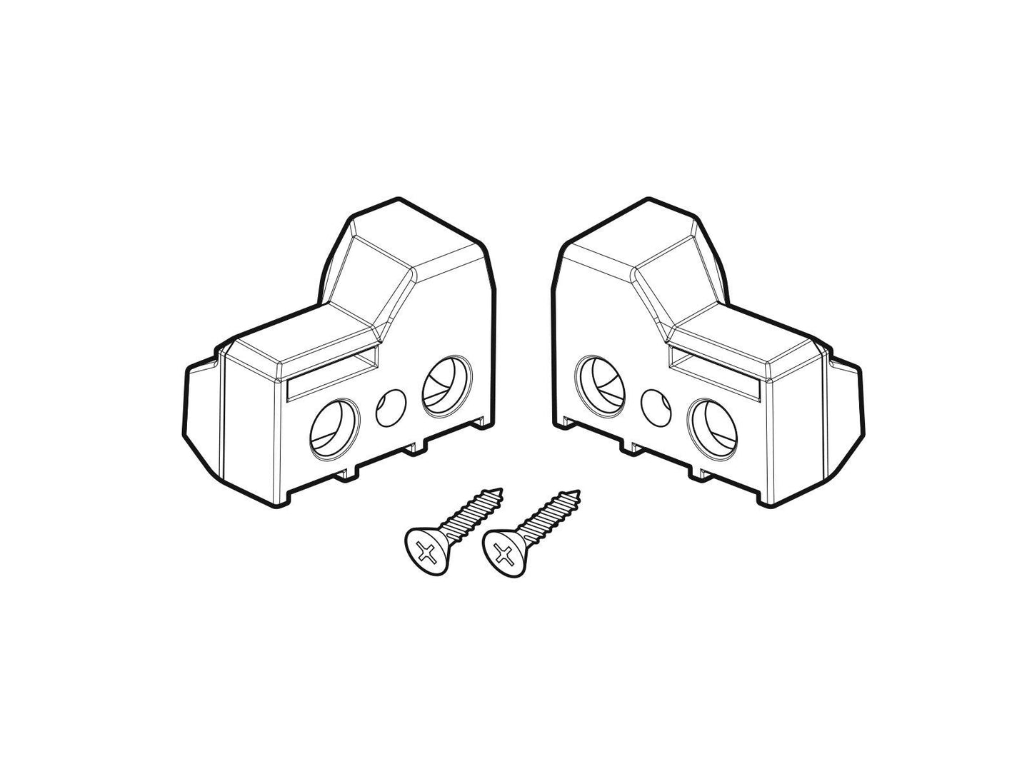 SHAD SH23 Replacement Fitting Kit Caps D1B23FIR