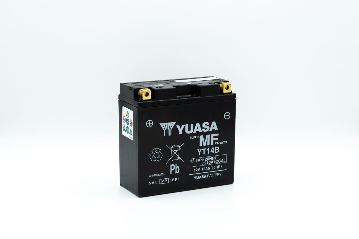 Yuasa Maintenance-Free Battery For Yamaha FJR 1300 1999-2022 Black YT14B(WC)
