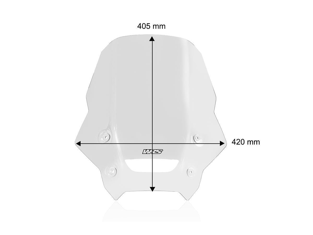 WRS Windscreen Touring Nx 500/400 Clear Dual Purpose HO077T