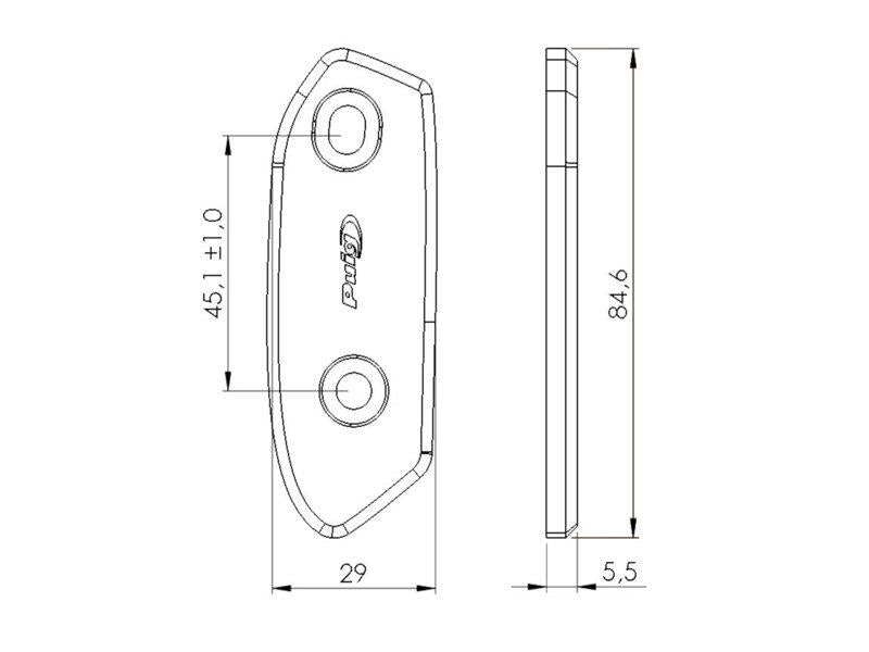 Puig Mirror Screw Caps Black 8097N