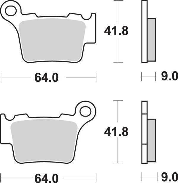 Sbs SI Offroad Sintered Brake Pads For Husqvarna FC 350 2004-2026 Set of 2 791SI