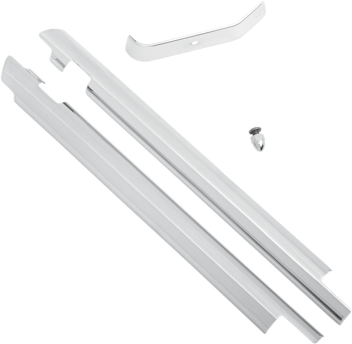 Kuryakyn Down Tube Covers For Harley Davidson FLS 1690 2007-2017 Chrome KUR7863